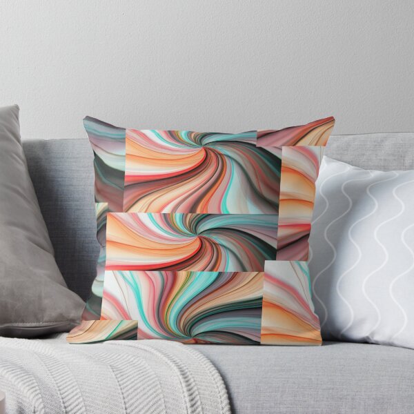 Item preview, Modern Abstract Multi Color Swirls Fluid Art Pattern designed and sold by NikBrin Prevail .