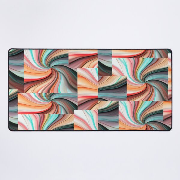 Item preview, Modern Abstract Multi Color Swirls Fluid Art Pattern designed and sold by NikBrin Prevail .