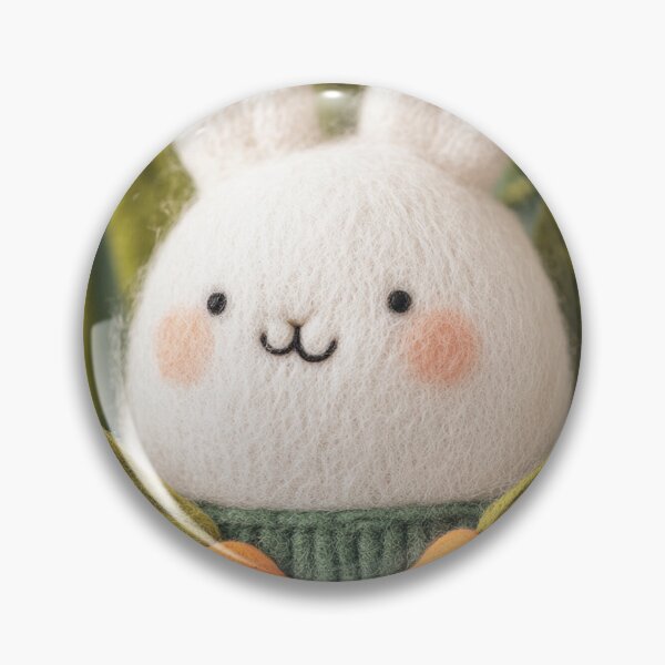 Item preview, Cute Needle Felted Bunny with Carrots designed and sold by blairvina9028.