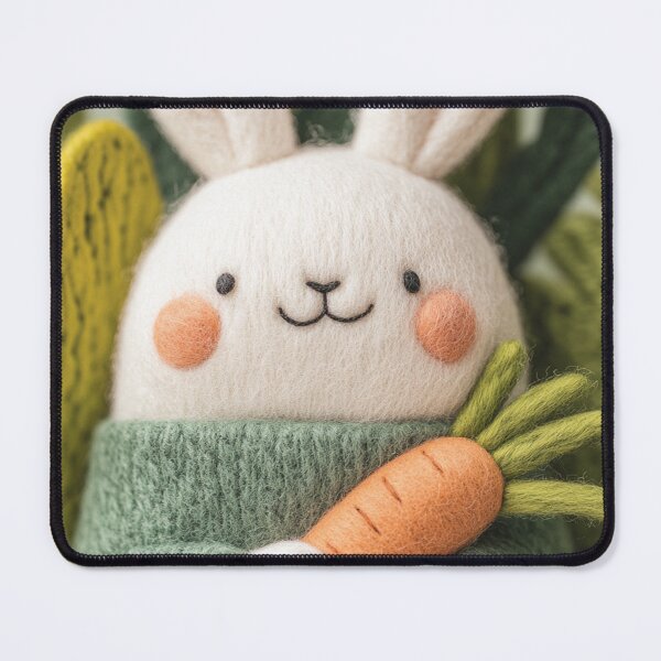 Item preview, Cute Needle Felted Bunny with Carrots designed and sold by blairvina9028.
