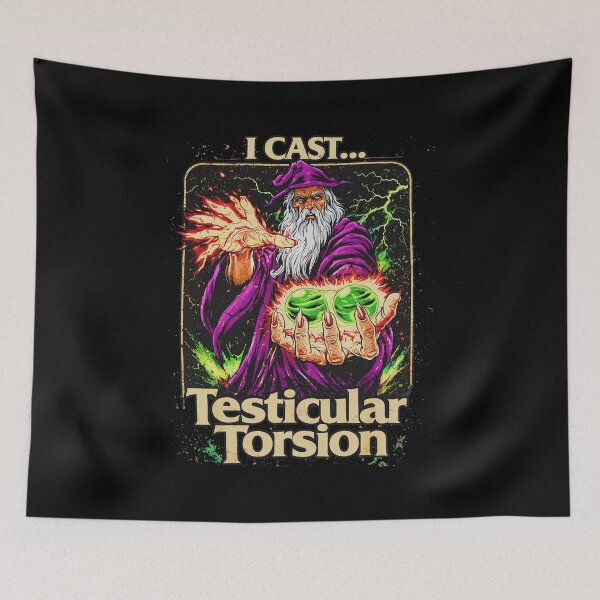 Item preview, I Cast Testicular Torsion Wizard Spell designed and sold by BlossomieStore.