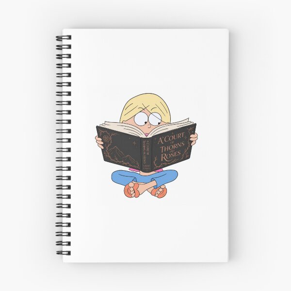 Item preview, LIZZIE MCGUIRE READING A COURT OF THORNS AND ROSES  designed and sold by RomanticizingCLE.