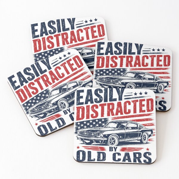 Item preview, Easily Distracted By Old Cars Classic Car Enthusiast Lover designed and sold by SkeletonsDanger.