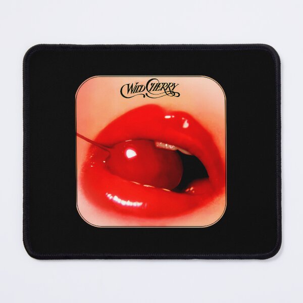 Item preview, Glossy Red Lips Biting Cherry Close Up designed and sold by WarrenHayes.