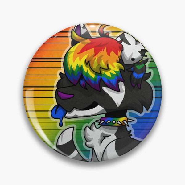Item preview, ally sparkledog button designed and sold by CatinPurple.