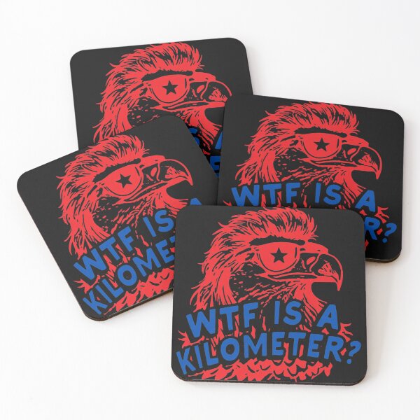 Item preview, Patriotic Eagle WTF Kilometers Unit Humor designed and sold by Eowcat.