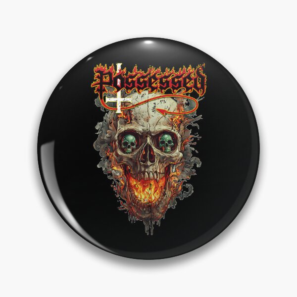 Item preview, Death Metal Band Skull Fire The Eyes Of Horror designed and sold by Kunee Shop.