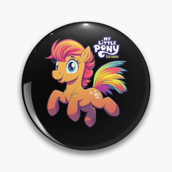Item preview, Cartoon Pony Colorful Magic Tail Artwork designed and sold by Kunee Shop.