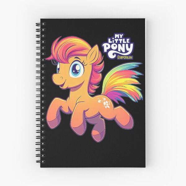 Item preview, Cartoon Pony Colorful Magic Tail Artwork designed and sold by Kunee Shop.