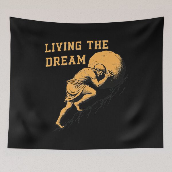 Item preview, Living The Dream Sisyphus Boulder Climb  designed and sold by Eowcat.