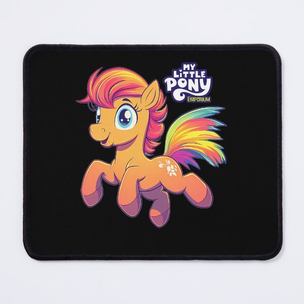 Item preview, Cartoon Pony Colorful Magic Tail Artwork designed and sold by Kunee Shop.