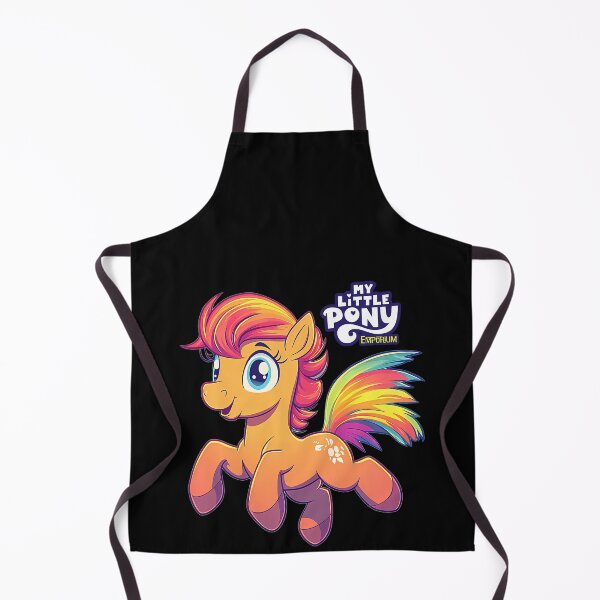 Item preview, Cartoon Pony Colorful Magic Tail Artwork designed and sold by Kunee Shop.