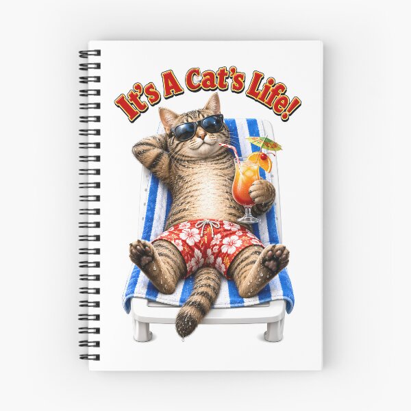 Item preview, Funny Cute Cat Sunbathing designed and sold by MarkColeImaging.