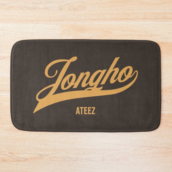 Item preview, ATEEZ ATINY Jongho name typography baseball Morcaworks designed and sold by Morcawork.