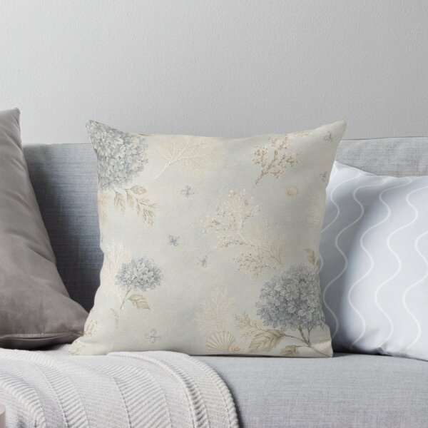 Item preview, Coastal Grandmother Granddaughter Square Pillows Throws Living Room Accents designed and sold by CottageGingham.