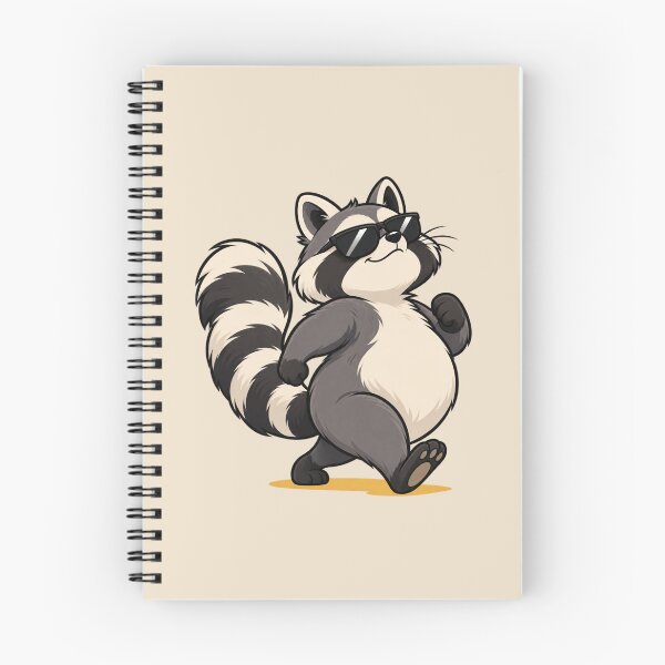 Item preview, Unbothered Raccoon — Funny Confident Waddle Cartoon Animal Graphic Tee designed and sold by Fanverse Merchandise.