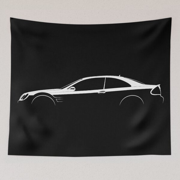 Item preview, CLK Black Series (W209) (White) designed and sold by Car Silhouettes.