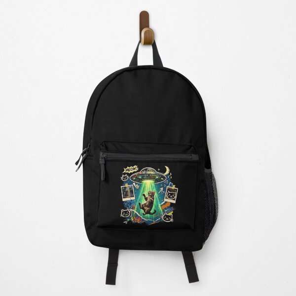 Item preview, Funny Cat UFO Abduction Retro Comic Book Graffiti Art designed and sold by Vermanartist.