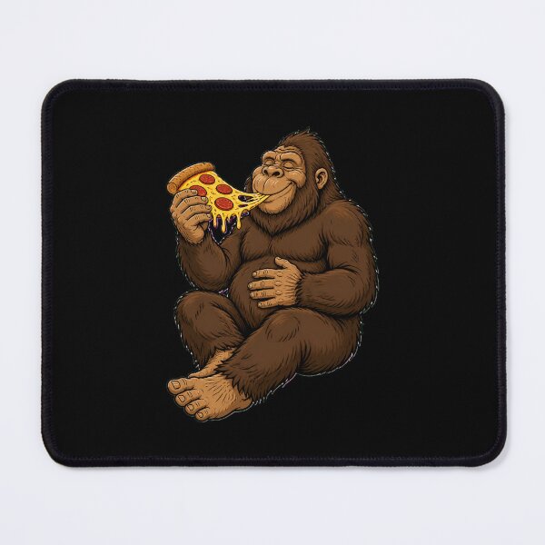 Item preview, Funny Bigfoot Pizza Eating Sasquatch Food Lover Cartoon designed and sold by CG Studio.