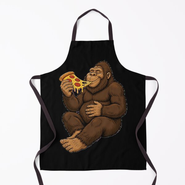 Item preview, Funny Bigfoot Pizza Eating Sasquatch Food Lover Cartoon designed and sold by CG Studio.