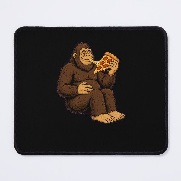 Item preview, Funny Bigfoot Pizza Eating Sasquatch Food Lover Cartoon designed and sold by CG Studio.