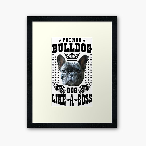 Item preview, French Bulldog like a Boss King designed and sold by Margarita-Art.