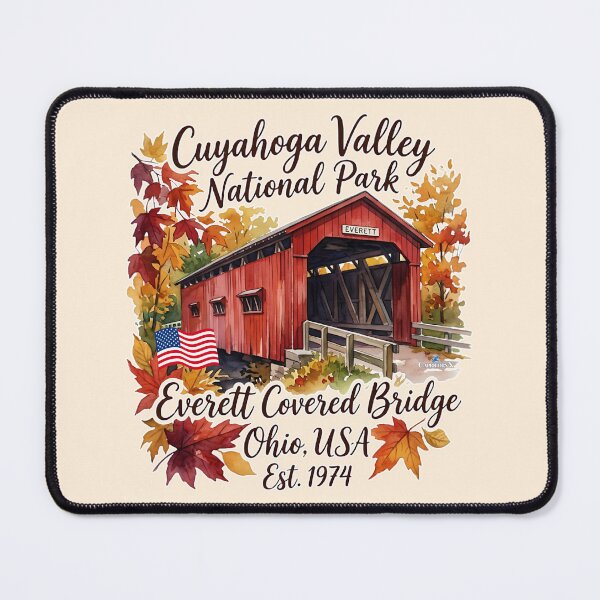 Item preview, Everett Bridge Fall Watercolor designed and sold by EvergreenPark - Tee Studio.