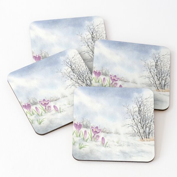 Item preview, January 3rd birthday flower Spring Crocus Landscape designed and sold by 366birthflower.