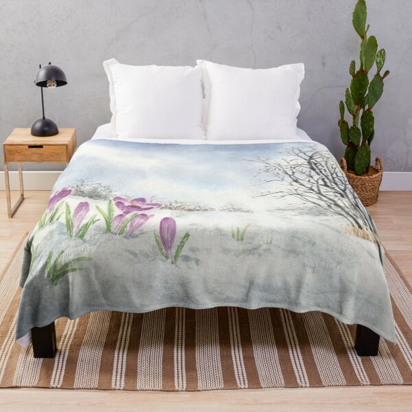 Item preview, January 3rd birthday flower Spring Crocus Landscape designed and sold by birthflower.