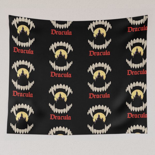 Item preview, Dracula Vampire Fangs Castle Moon designed and sold by pumpkinchino.