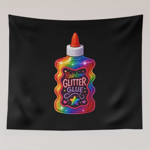 Item preview, Rainbow Glitter Glue designed and sold by PiggyWonka.