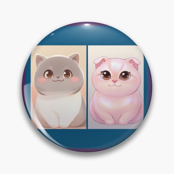 Item preview, Cute Pastel Kawaii Cat Duo designed and sold by amusefullife.
