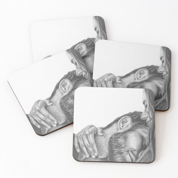 Item preview, Safe in Your Arms – Pencil Sketch Romantic Couple Portrait designed and sold by BoyanVBart.