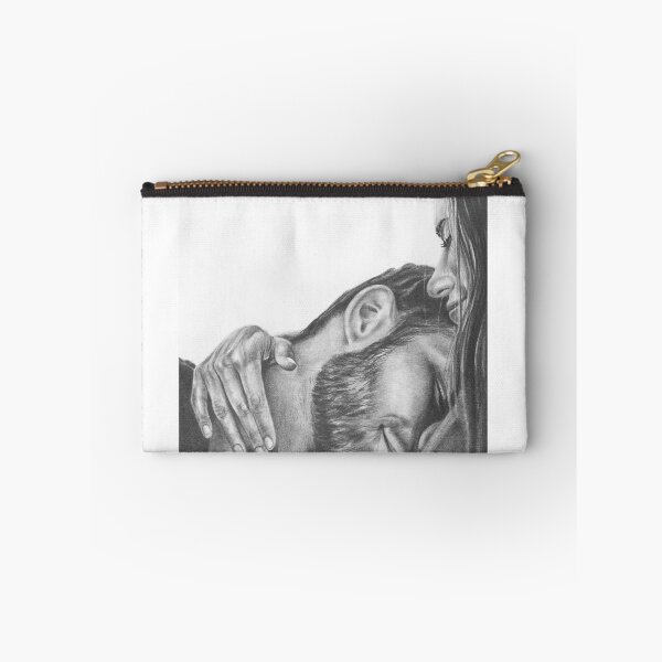 Item preview, Safe in Your Arms – Pencil Sketch Romantic Couple Portrait designed and sold by BoyanVBart.