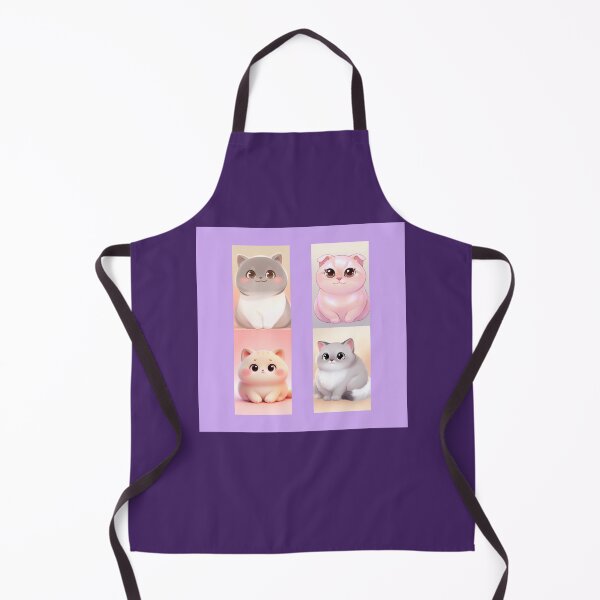 Item preview, Cute Pastel Kawaii Cat Quartet designed and sold by amusefullife.
