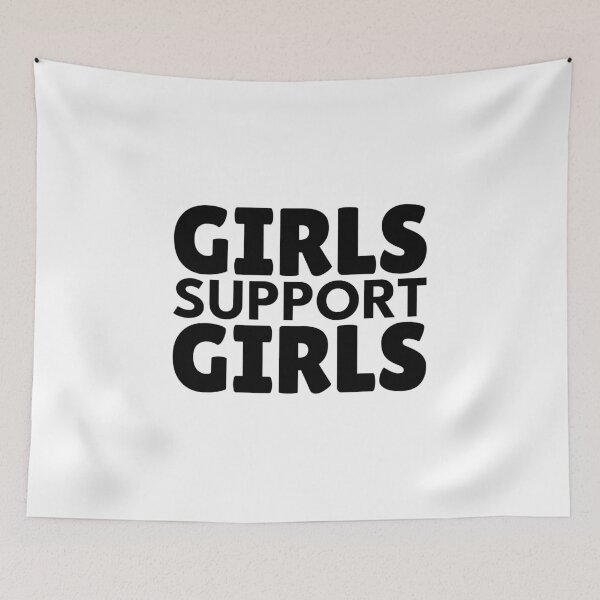 Item preview, Girls Support Girls Feminist Women Empowerment Quote designed and sold by Velora Printss.