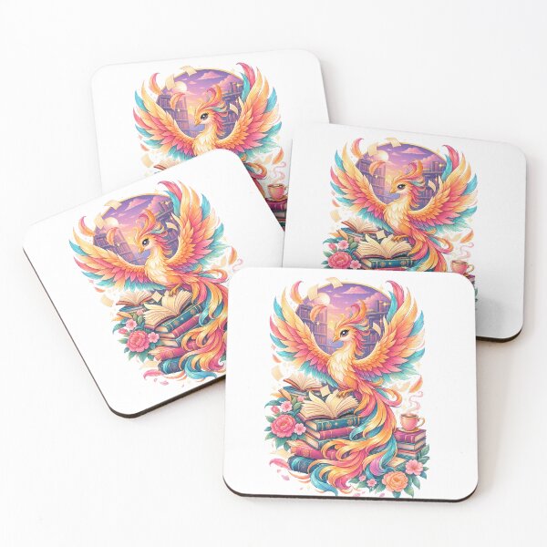 Item preview, Kawaii Phoenix Book Lover | Magical Reading Bird designed and sold by HOUSE OF VMH.