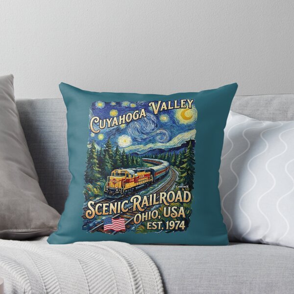 Item preview, Starry Night Cuyahoga Railroad designed and sold by EvergreenPark - Tee Studio.
