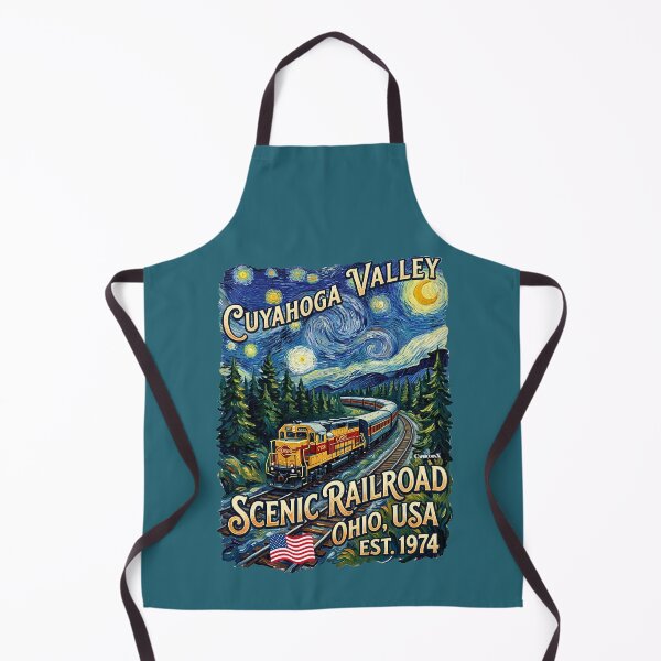 Item preview, Starry Night Cuyahoga Railroad designed and sold by EvergreenPark - Tee Studio.