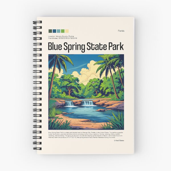 Item preview, Blue Spring State Park Poster (Florida), USA designed and sold by PinkandP.