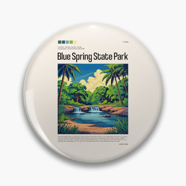 Item preview, Blue Spring State Park Poster (Florida), USA designed and sold by PinkandP.