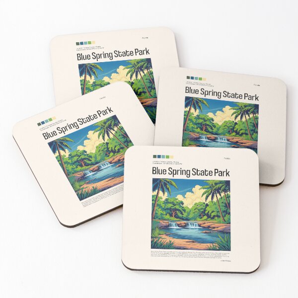 Item preview, Blue Spring State Park Poster (Florida), USA designed and sold by PinkandP.