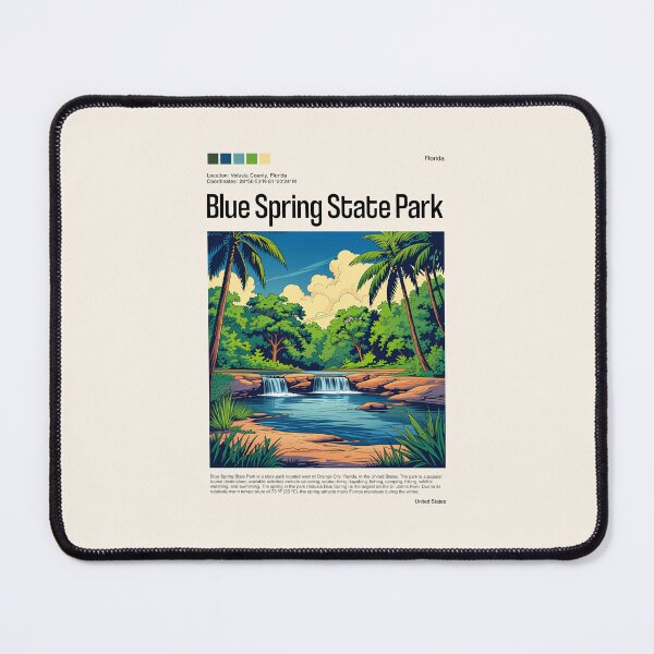 Item preview, Blue Spring State Park Poster (Florida), USA designed and sold by PinkandP.