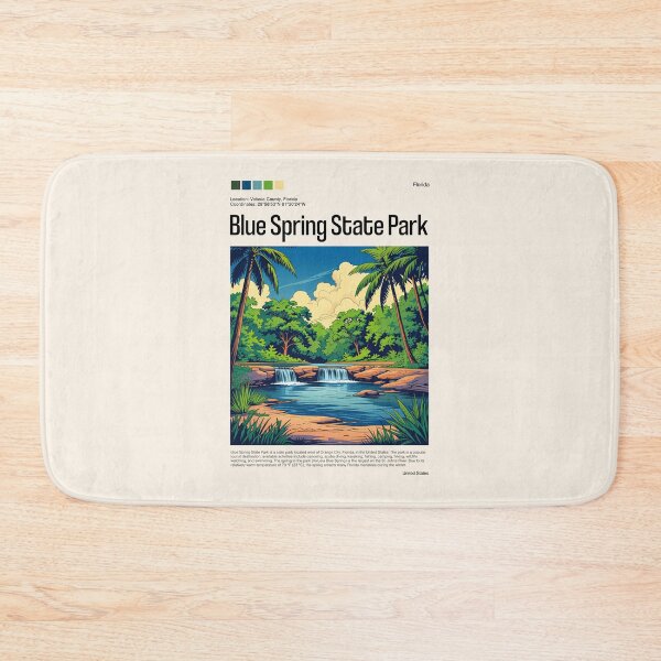 Item preview, Blue Spring State Park Poster (Florida), USA designed and sold by PinkandP.