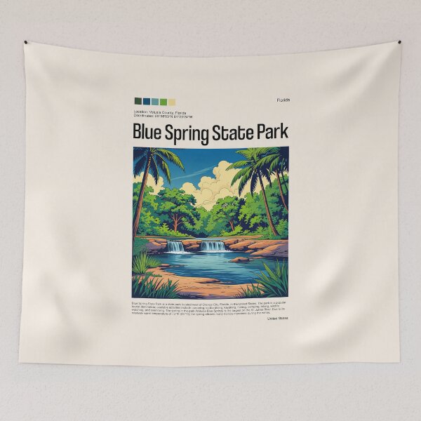 Item preview, Blue Spring State Park Poster (Florida), USA designed and sold by PinkandP.