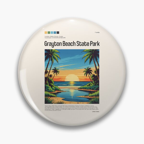 Item preview, Grayton Beach State Park Poster (Florida), USA designed and sold by PinkandP.