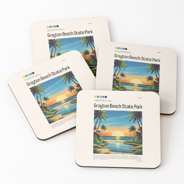 Item preview, Grayton Beach State Park Poster (Florida), USA designed and sold by PinkandP.