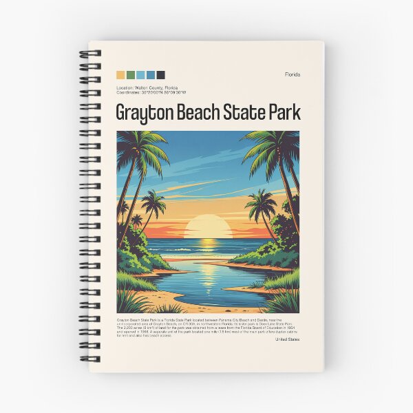 Item preview, Grayton Beach State Park Poster (Florida), USA designed and sold by PinkandP.