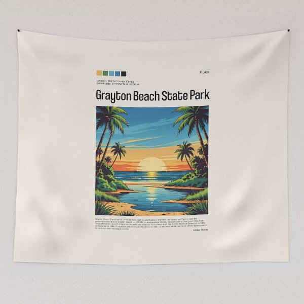 Item preview, Grayton Beach State Park Poster (Florida), USA designed and sold by PinkandP.