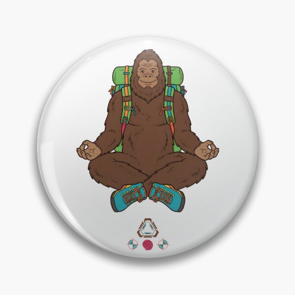 Item preview, Friendly Bigfoot Yoga Meditating Bigfoot Lotus Pose Cute Sasquatch designed and sold by Whimsy Trail Co.
